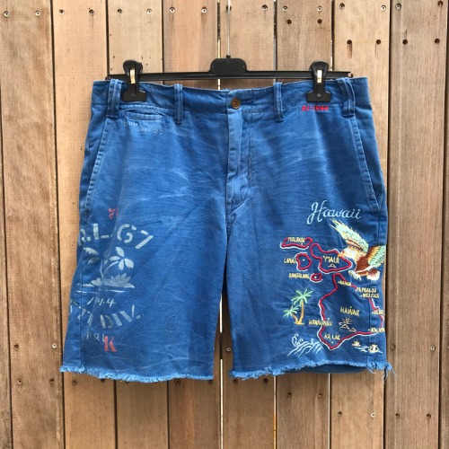 Polo Ralph Lauren military souvenir mood embroidered shorts (34 